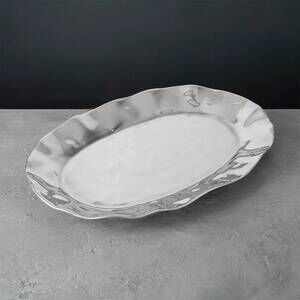 NEW BEATRIZ BALL soho brooklyn large oval platter in silver